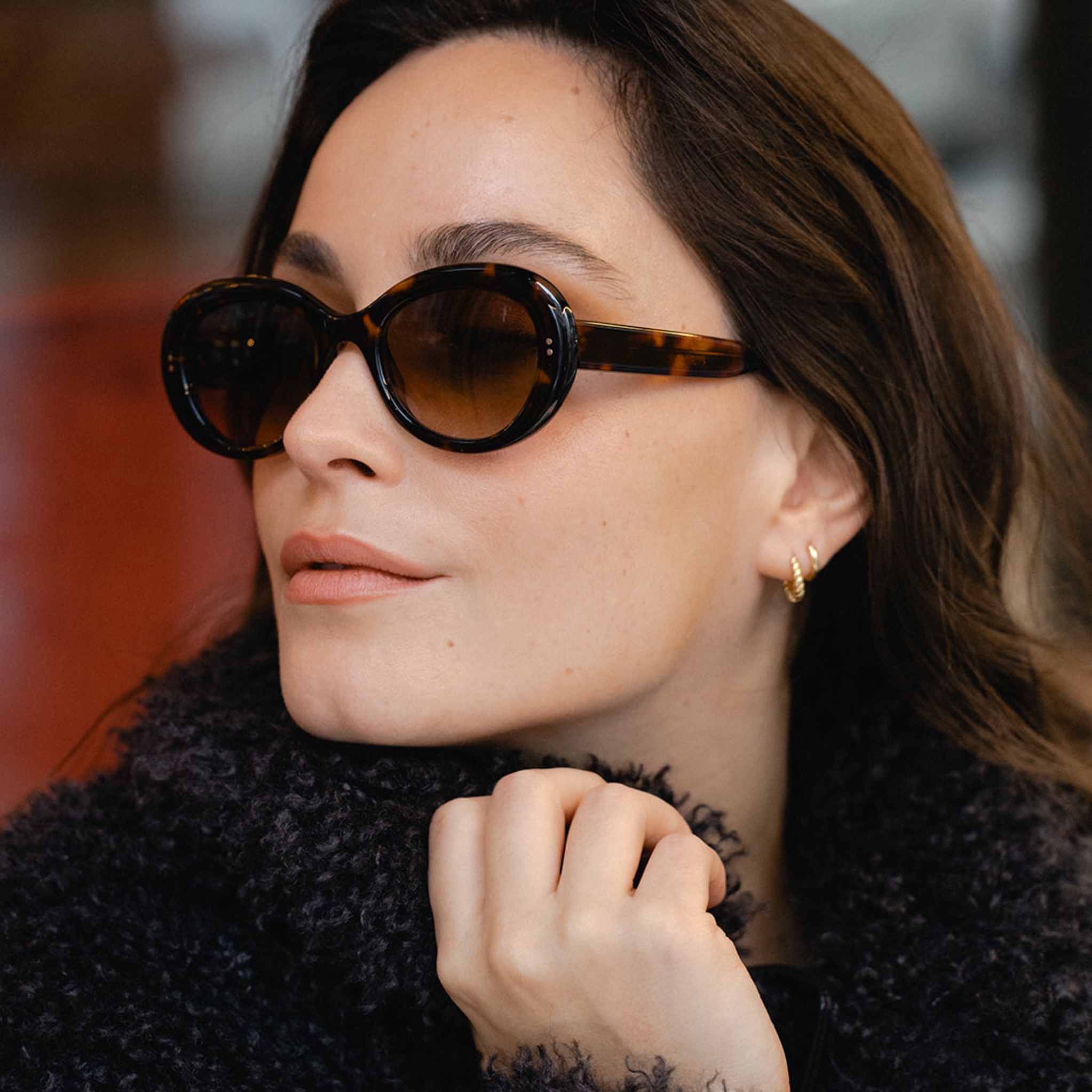 Agathe havana foncé. - fauve lunetier